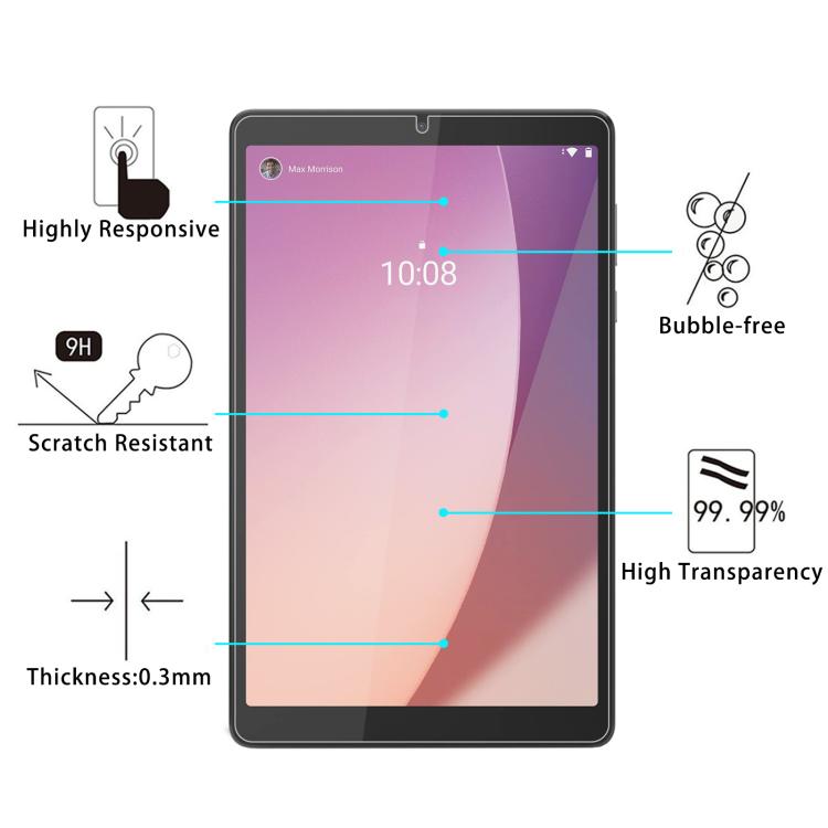 For Lenovo Tab M8 4th Gen 9H 0.3mm Explosion-proof Tempered Glass Film