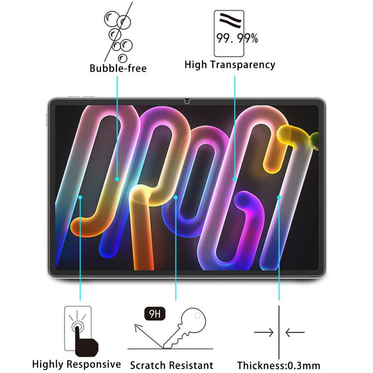 For Lenovo Yoga Tab/Xiaoxin Pad Pro GT 11.1 9H 0.3mm Explosion-proof Tempered Glass Film