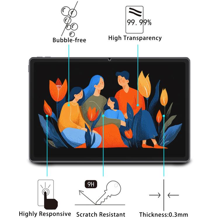 For Lenovo Xiaoxin Pad 12.1 2025 / Tab K12 9H 0.3mm Explosion-proof Tempered Glass Film