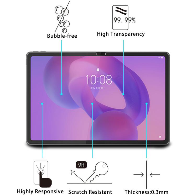 For Lenovo Tab Plus Gen2 12.1 9H 0.3mm Explosion-proof Tempered Glass Film