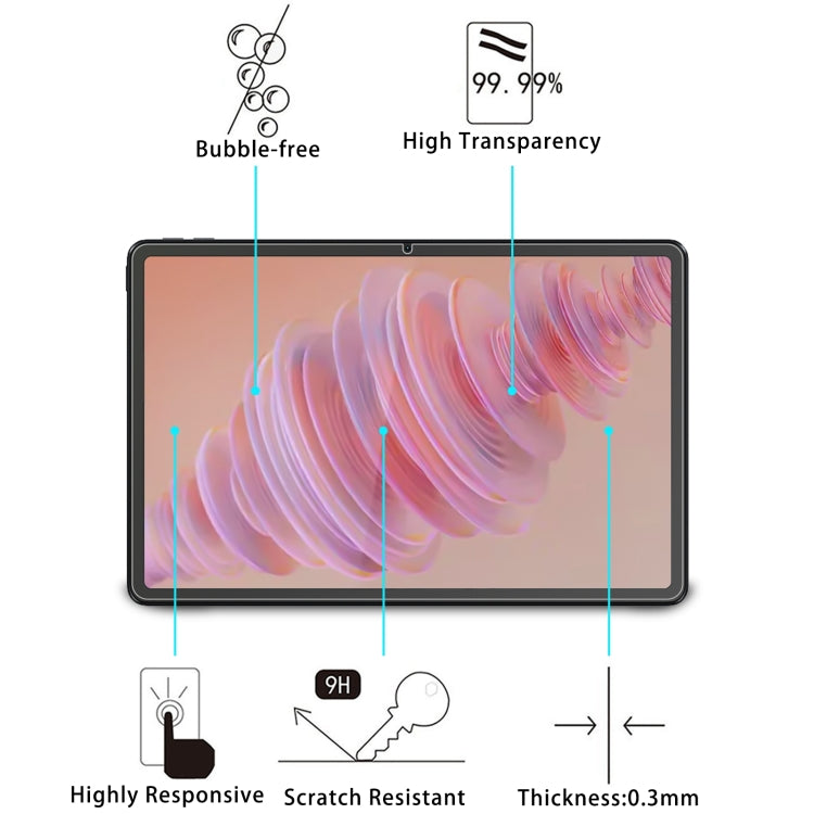 For Lenovo Tab Plus 11.5 2pcs 9H 0.3mm Explosion-proof Tempered Glass Film