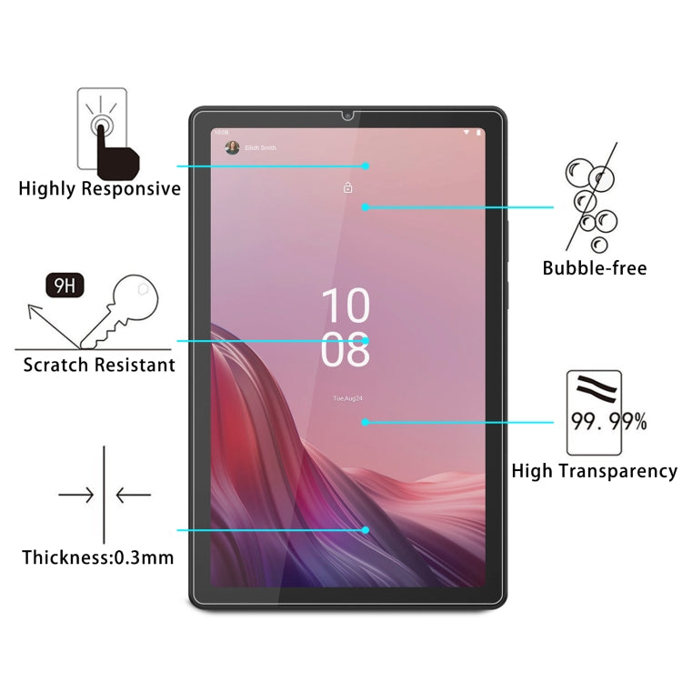 For Lenovo Tab B9 9.0 2pcs 9H 0.3mm Explosion-proof Tempered Glass Film