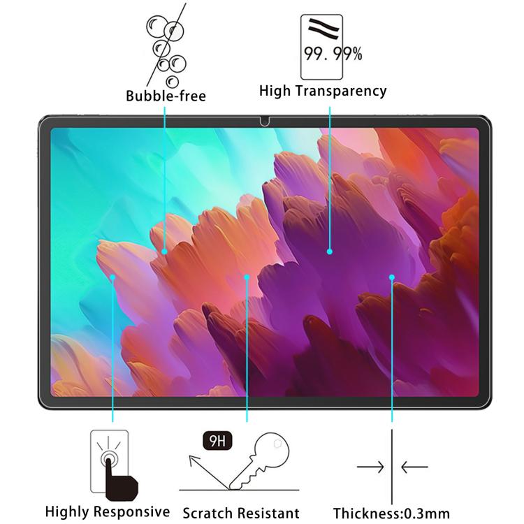 For Lenovo Lecoo Pad 12.7 inch 2pcs 9H 0.3mm Explosion-proof Tempered Glass Film