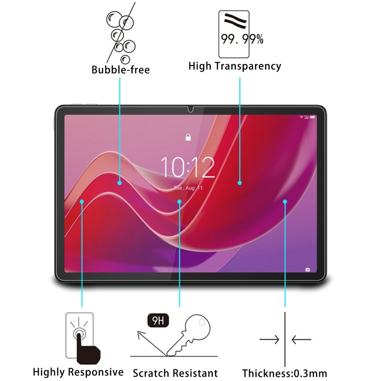 For Lenovo Chromebook Duet Gen 9 11.0 25pcs 9H 0.3mm Explosion-proof Tempered Glass Film