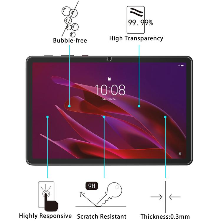 For Lenovo ThinkTab X11 Gen 1 10.95 inch 25pcs 9H 0.3mm Explosion-proof Tempered Glass Film