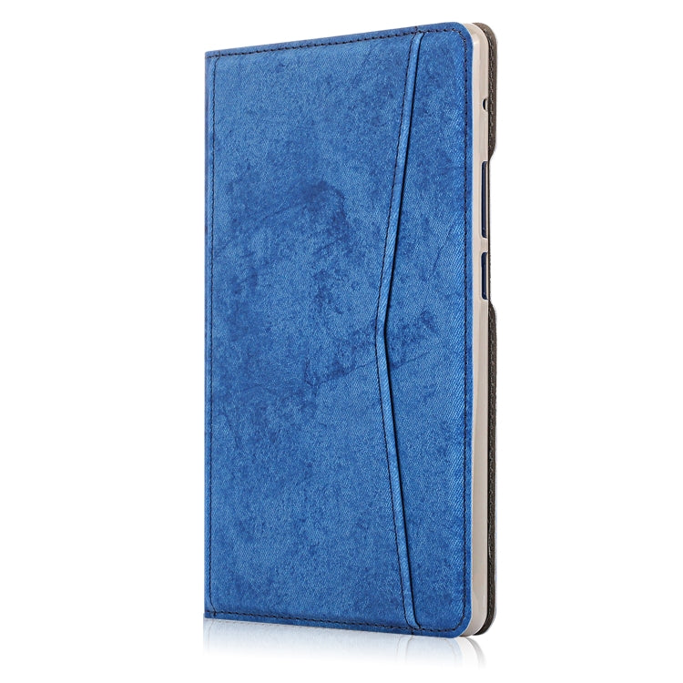 For Huawei MatePad T8 Marble Cloth Texture Horizontal Flip Leather Case with Card Slot & Holder
