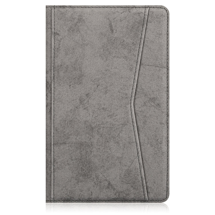 For Huawei MatePad T8 Marble Cloth Texture Horizontal Flip Leather Case with Card Slot & Holder