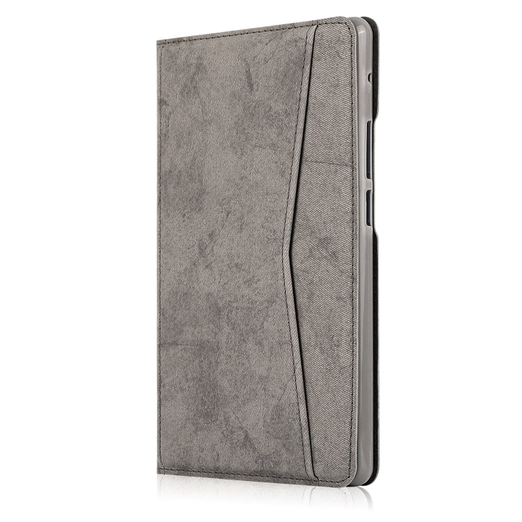 For Huawei MatePad T8 Marble Cloth Texture Horizontal Flip Leather Case with Card Slot & Holder