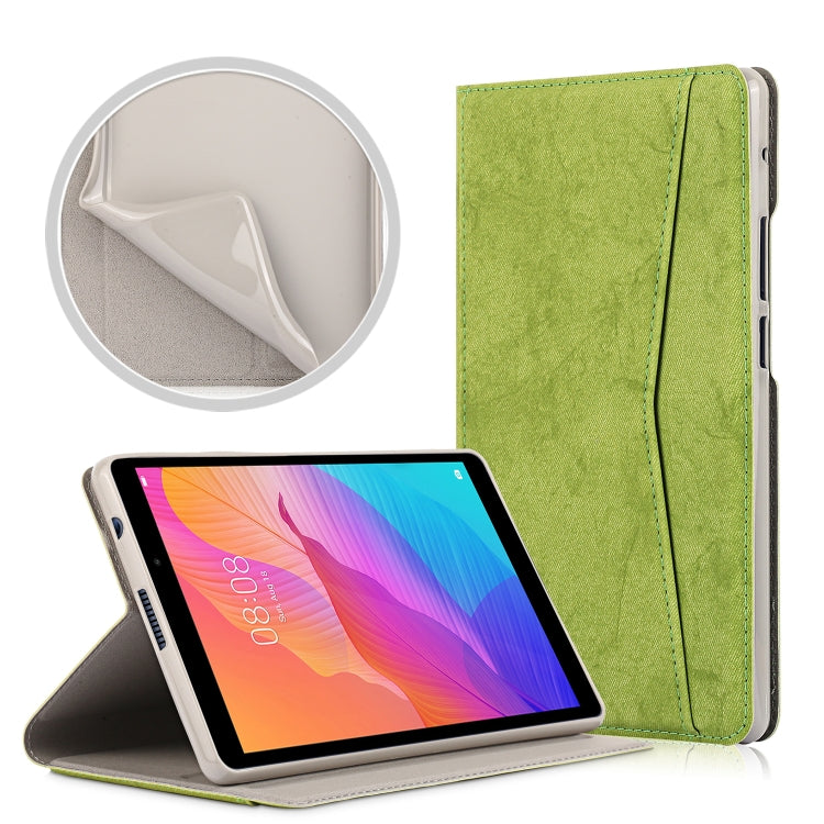 For Huawei MatePad T8 Marble Cloth Texture Horizontal Flip Leather Case with Card Slot & Holder