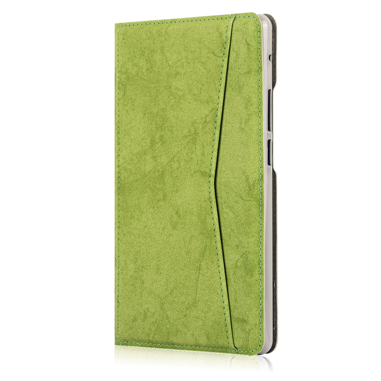 For Huawei MatePad T8 Marble Cloth Texture Horizontal Flip Leather Case with Card Slot & Holder