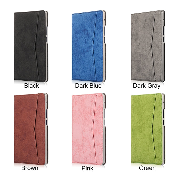 For Huawei MatePad T8 Marble Cloth Texture Horizontal Flip Leather Case with Card Slot & Holder