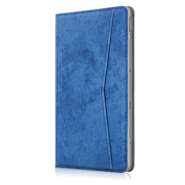 For Huawei Honor V6 Marble Cloth Texture Horizontal Flip Leather Case with Card Slot & Holder