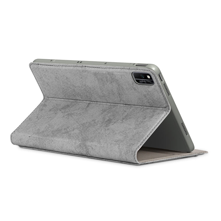 For Huawei Honor V6 Marble Cloth Texture Horizontal Flip Leather Case with Card Slot & Holder
