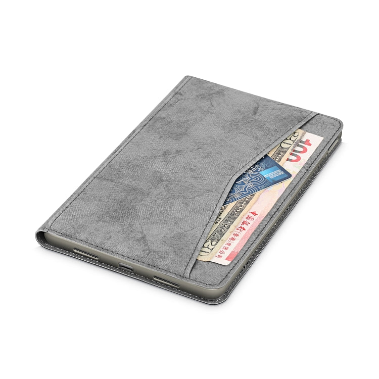 For Huawei Honor V6 Marble Cloth Texture Horizontal Flip Leather Case with Card Slot & Holder