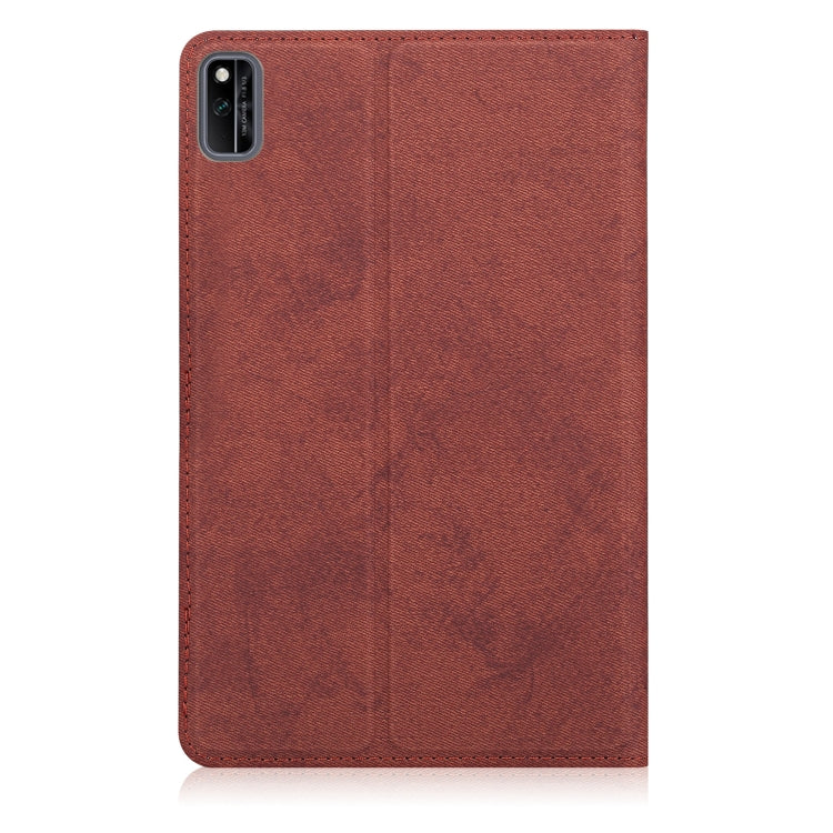 For Huawei Honor V6 Marble Cloth Texture Horizontal Flip Leather Case with Card Slot & Holder