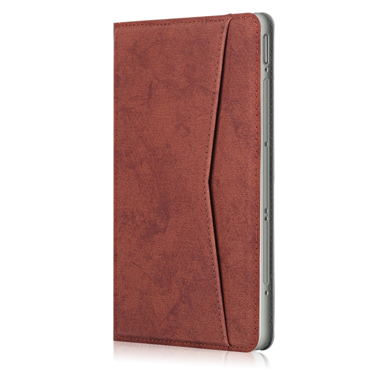 For Huawei Honor V6 Marble Cloth Texture Horizontal Flip Leather Case with Card Slot & Holder