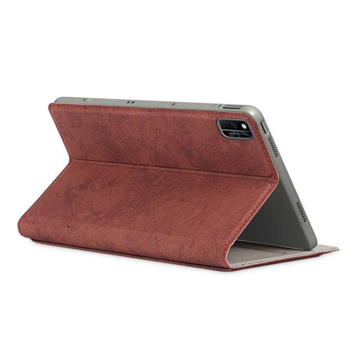 For Huawei Honor V6 Marble Cloth Texture Horizontal Flip Leather Case with Card Slot & Holder