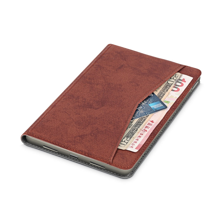 For Huawei Honor V6 Marble Cloth Texture Horizontal Flip Leather Case with Card Slot & Holder