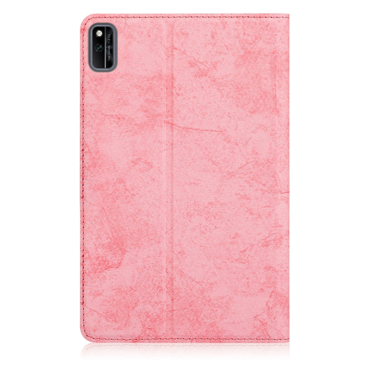 For Huawei Honor V6 Marble Cloth Texture Horizontal Flip Leather Case with Card Slot & Holder