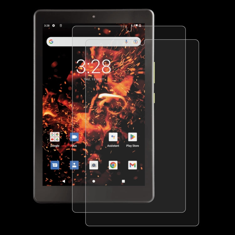 For Orbic TAB8 4G 2pcs 9H 0.3mm Explosion-proof Tempered Glass Film