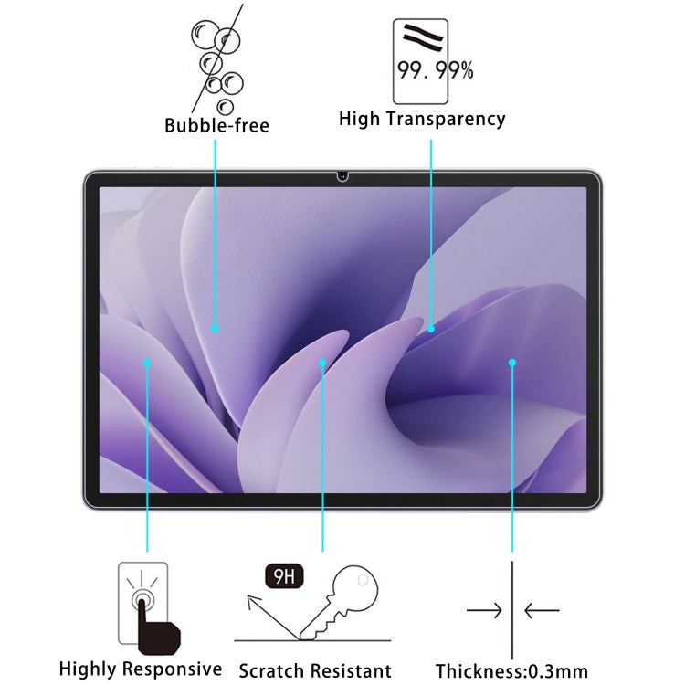 For Oukitel OT9 Smart Tablet 11 2pcs 9H 0.3mm Explosion-proof Tempered Glass Film
