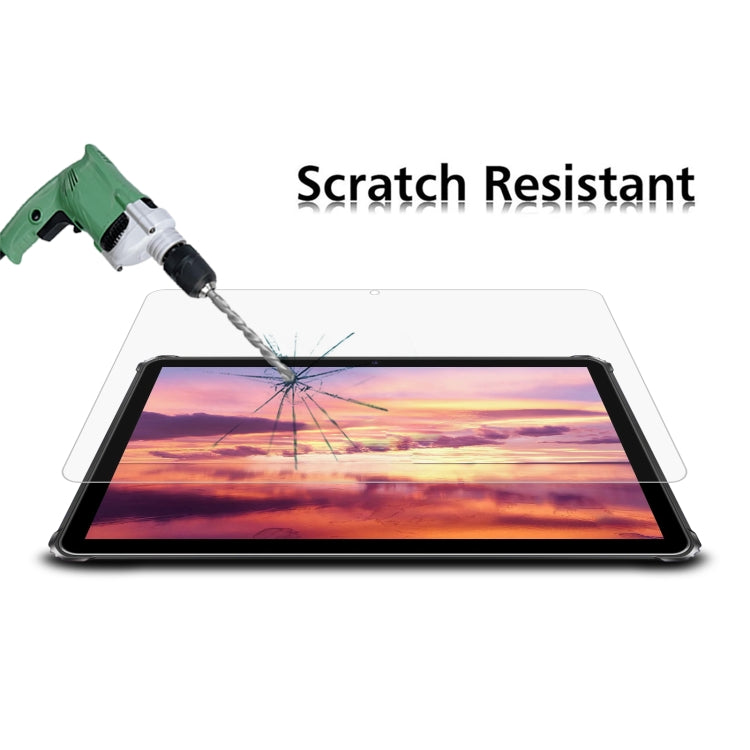 For Oukitel RT9 10.1 2pcs 9H 0.3mm Explosion-proof Tempered Glass Film