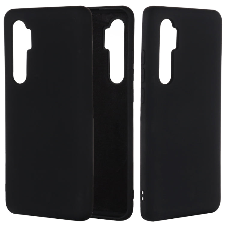 For Xiaomi Mi Note 10 Lite Solid Color Liquid Silicone Shockproof Full Coverage Protective Case