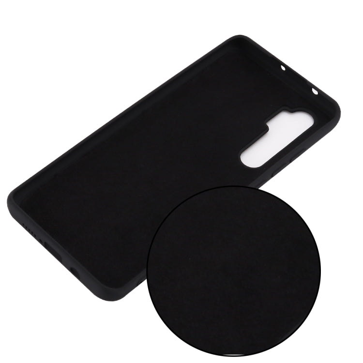 For Xiaomi Mi Note 10 Lite Solid Color Liquid Silicone Shockproof Full Coverage Protective Case
