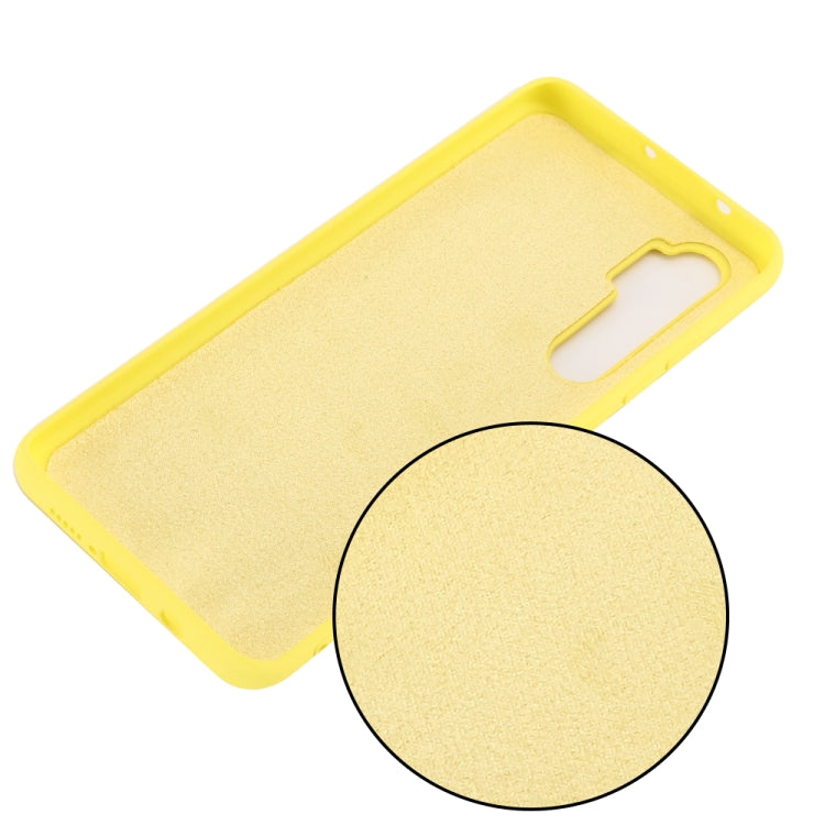 For Xiaomi Mi Note 10 Lite Solid Color Liquid Silicone Shockproof Full Coverage Protective Case