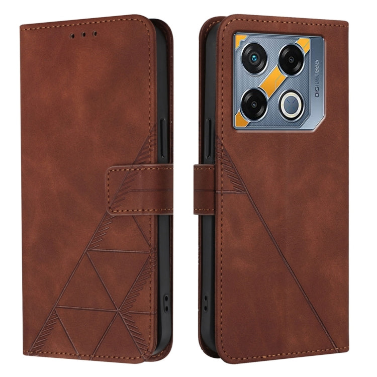 For Infinix GT 20 Pro-X6871 Crossbody 3D Embossed Flip Leather Phone Case