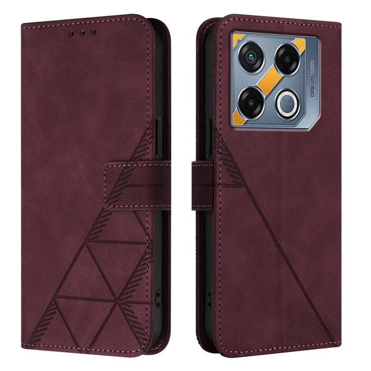 For Infinix GT 20 Pro-X6871 Crossbody 3D Embossed Flip Leather Phone Case