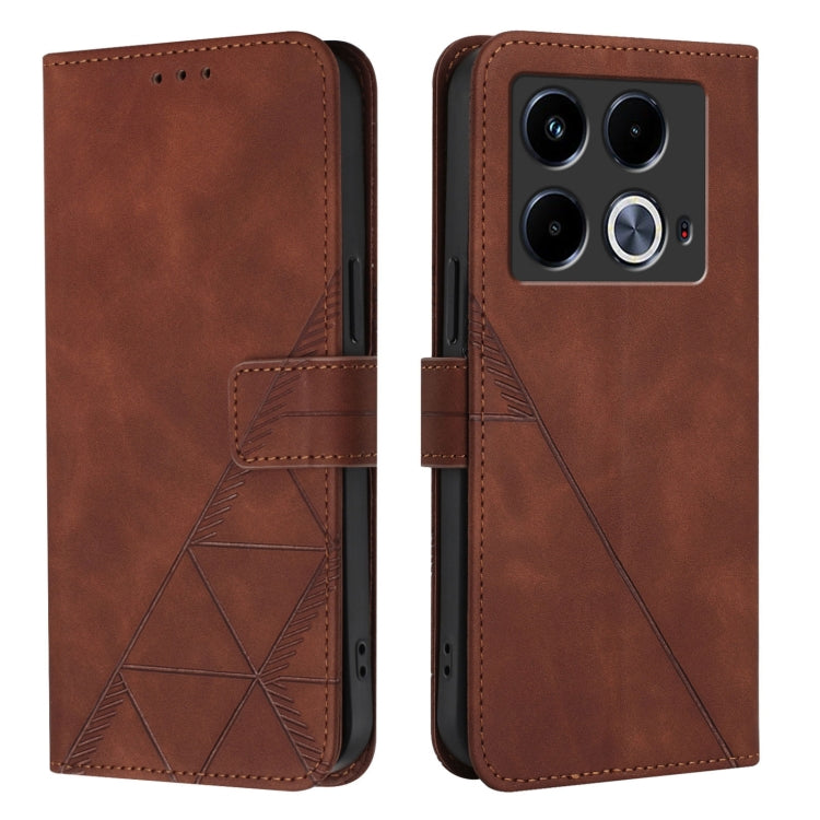 For Infinix Note 40 5G Crossbody 3D Embossed Flip Leather Phone Case