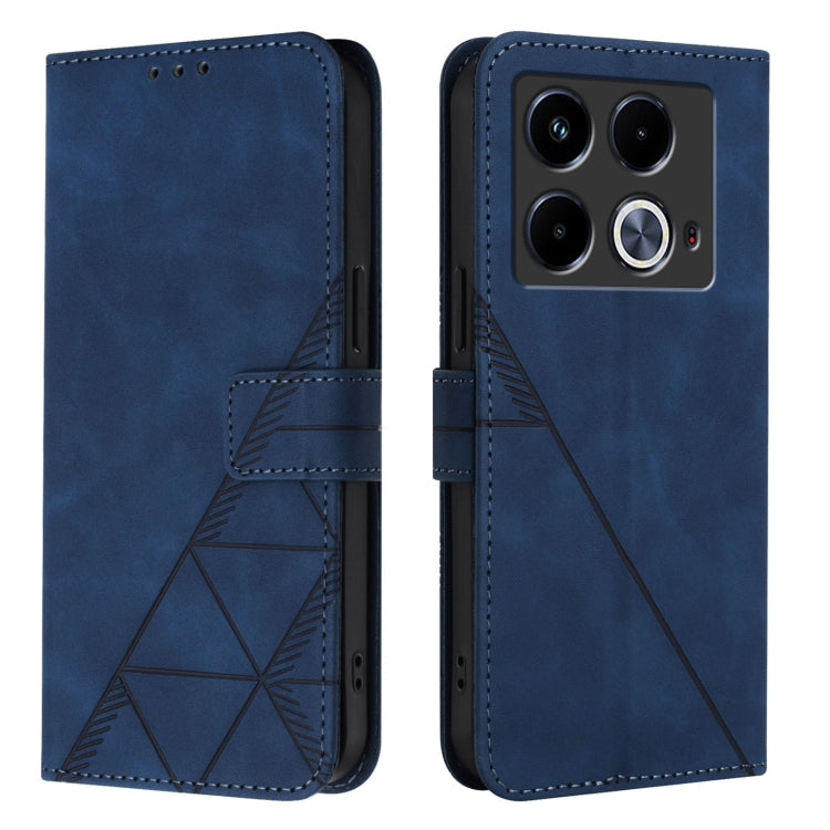 For Infinix Note 40 5G Crossbody 3D Embossed Flip Leather Phone Case