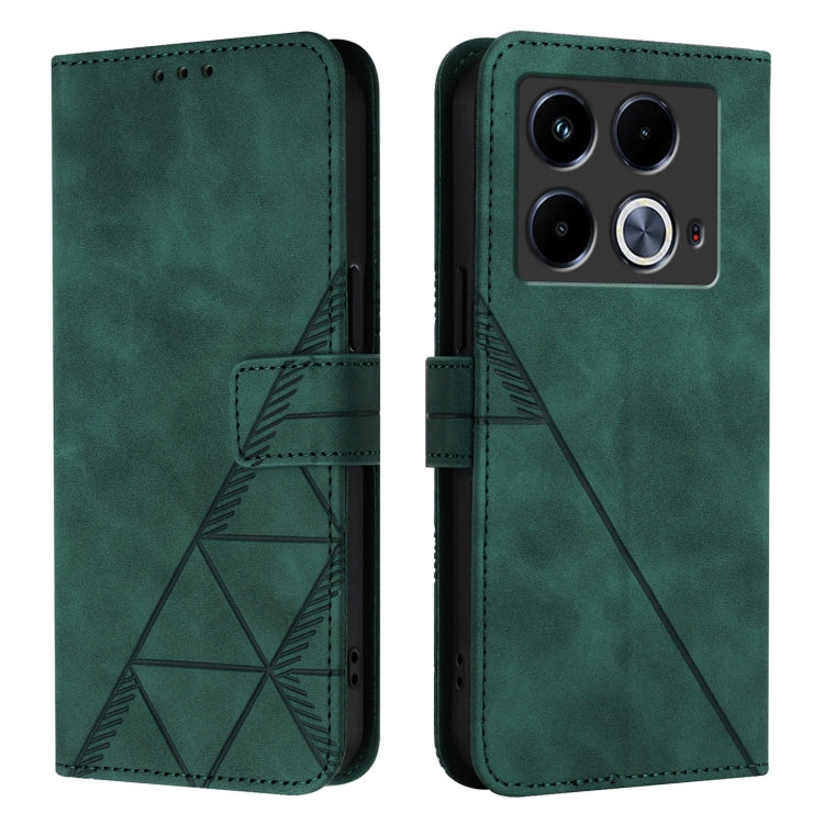For Infinix Note 40 5G Crossbody 3D Embossed Flip Leather Phone Case