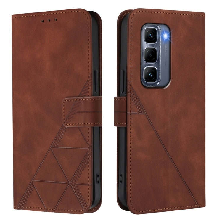 For Infinix Hot 50 Pro+ 4G Crossbody 3D Embossed Flip Leather Phone Case