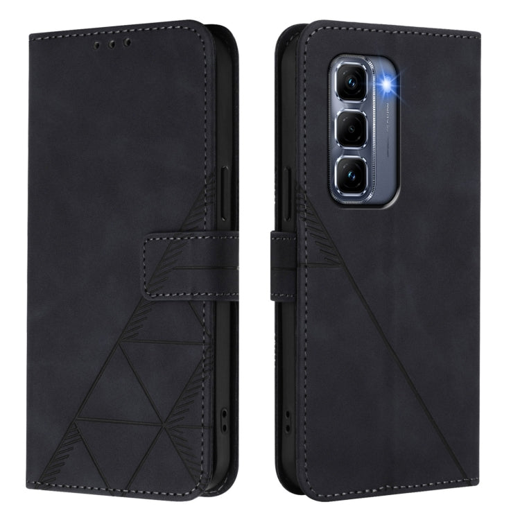 For Infinix Hot 50 Pro+ 4G Crossbody 3D Embossed Flip Leather Phone Case