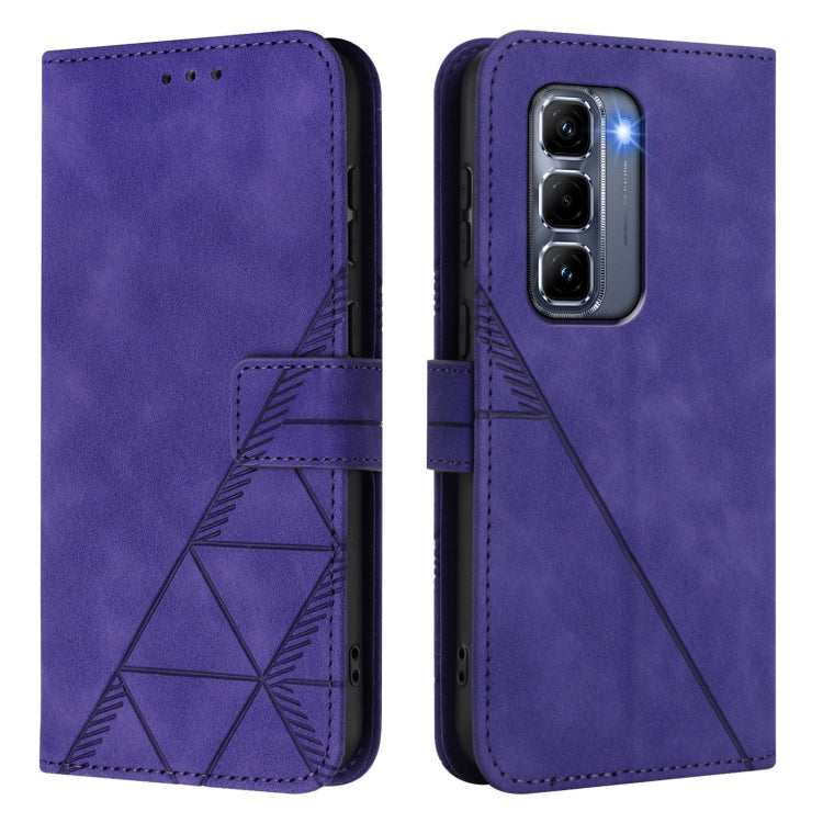 For Infinix Hot 50 Pro+ 4G Crossbody 3D Embossed Flip Leather Phone Case