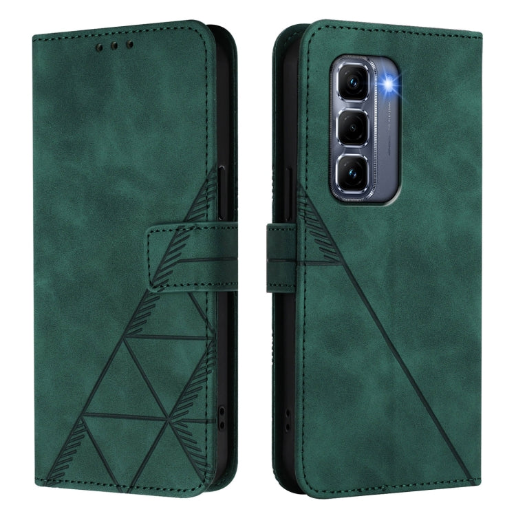 For Infinix Hot 50 Pro+ 4G Crossbody 3D Embossed Flip Leather Phone Case