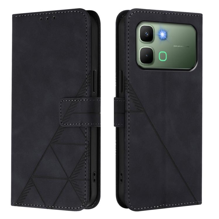 For Infinix Note Edge 5G Global Crossbody 3D Embossed Flip Leather Phone Case