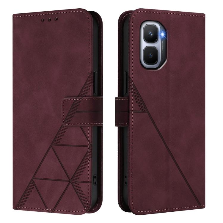 For Infinix GT 50 Pro 5G Crossbody 3D Embossed Flip Leather Phone Case