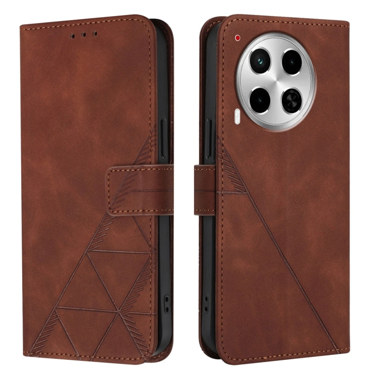 For Tecno Camon 30 4G / 5G Crossbody 3D Embossed Flip Leather Phone Case