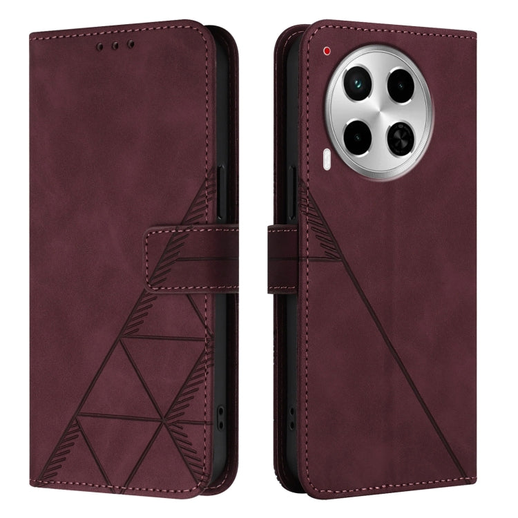 For Tecno Camon 30 4G / 5G Crossbody 3D Embossed Flip Leather Phone Case