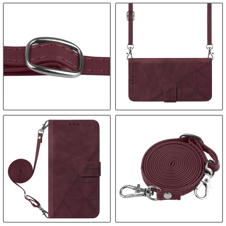 For Tecno Camon 30 4G / 5G Crossbody 3D Embossed Flip Leather Phone Case