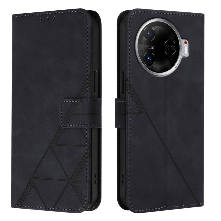 For Tecno Camon 30 Pro 5G Crossbody 3D Embossed Flip Leather Phone Case