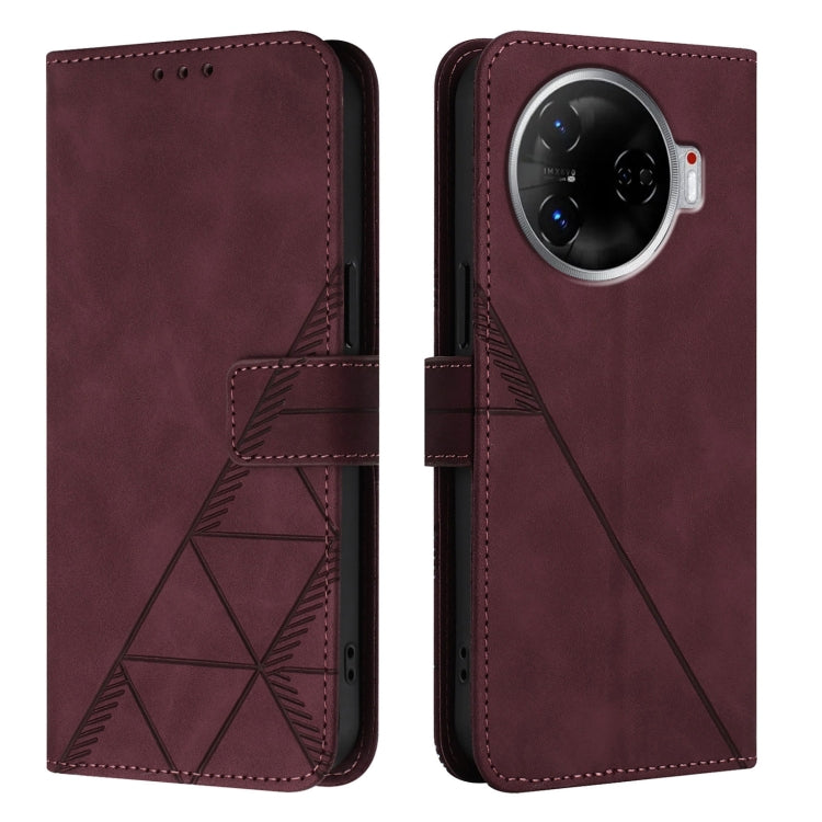 For Tecno Camon 30 Pro 5G Crossbody 3D Embossed Flip Leather Phone Case