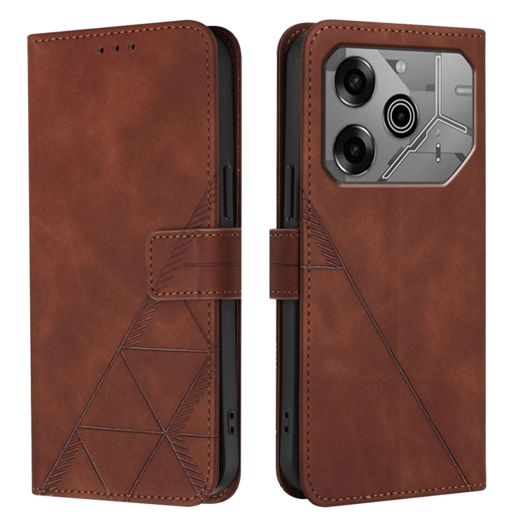 For Tecno Pova 6 Neo Crossbody 3D Embossed Flip Leather Phone Case