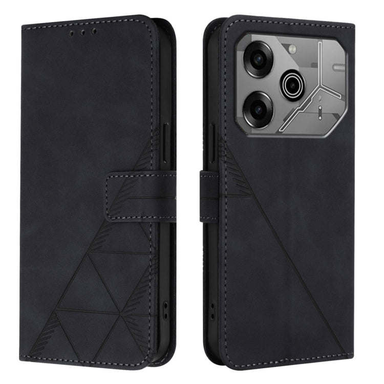For Tecno Pova 6 Neo Crossbody 3D Embossed Flip Leather Phone Case