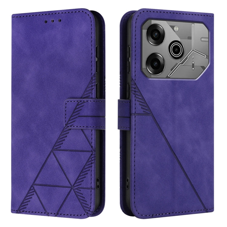 For Tecno Pova 6 Neo Crossbody 3D Embossed Flip Leather Phone Case
