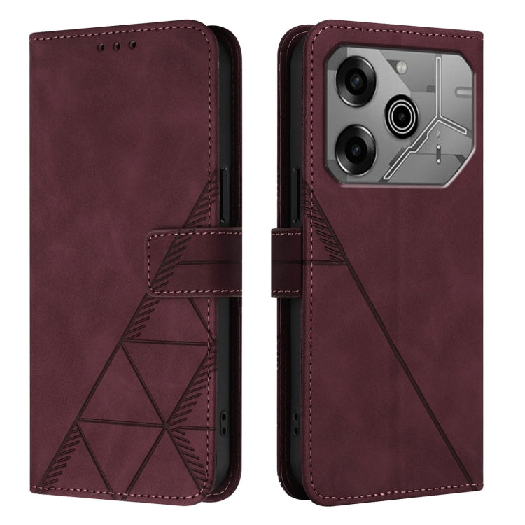 For Tecno Pova 6 Neo Crossbody 3D Embossed Flip Leather Phone Case