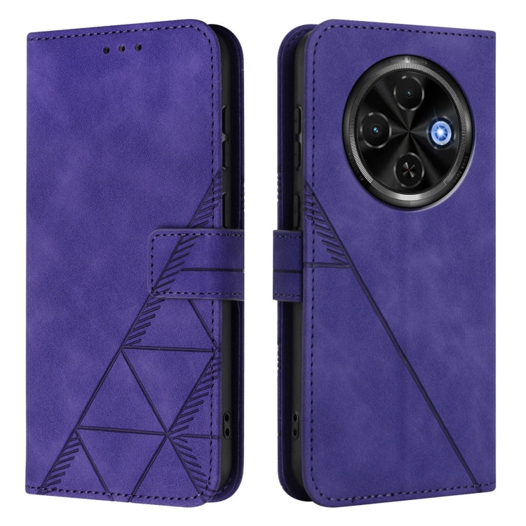 For Tecno Spark 30C 5G / Pop 9 5G Crossbody 3D Embossed Flip Leather Phone Case